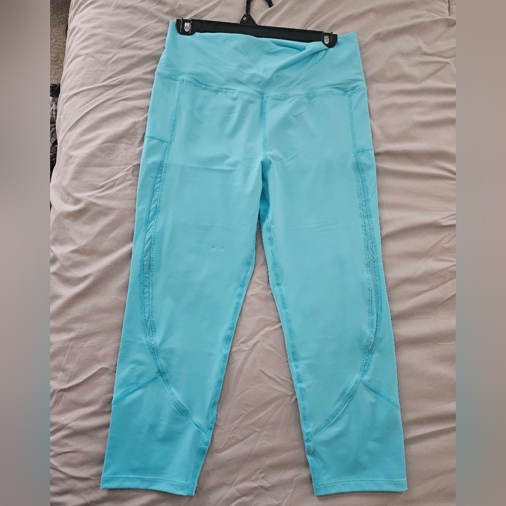 ZYIA Blue Leggings Smooth Full-Length Design